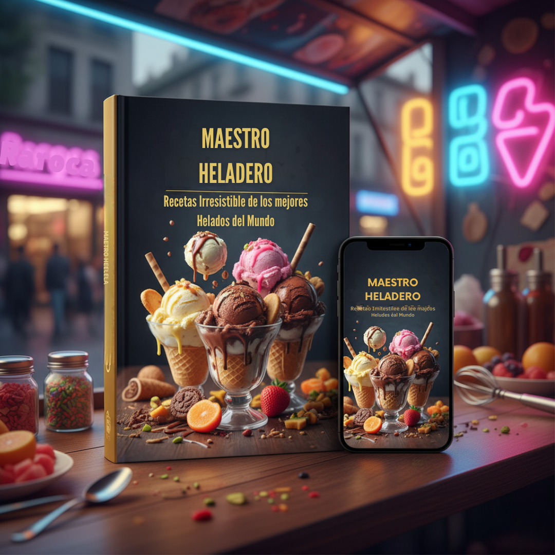 🍦🍧 Maestro Heladero Callejero – 50 Recetas Irresistibles de los mejores Helados del Mundo 🌍